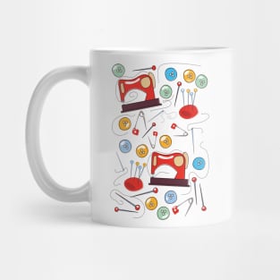 Sewing pattern Mug